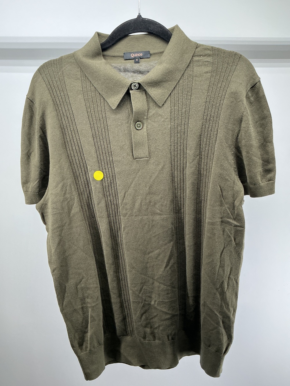 Cotton-Silk Ribbed Polo Shirt